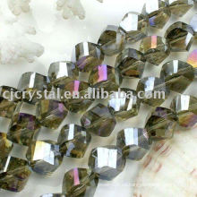 Perlas sueltas de cristal cortadas a máquina